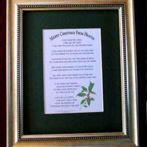 8 x 10 Frame Double Matted in Red/Green