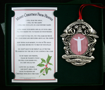 Our Pewter Finish Remembrance Ornament and Bookmark Gift Boxed-image